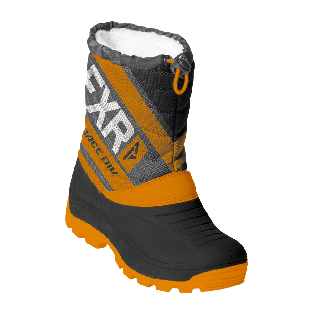 Детские ботинки FXR Octane с утеплителем Black/Orange/Charcoal, 1/32
