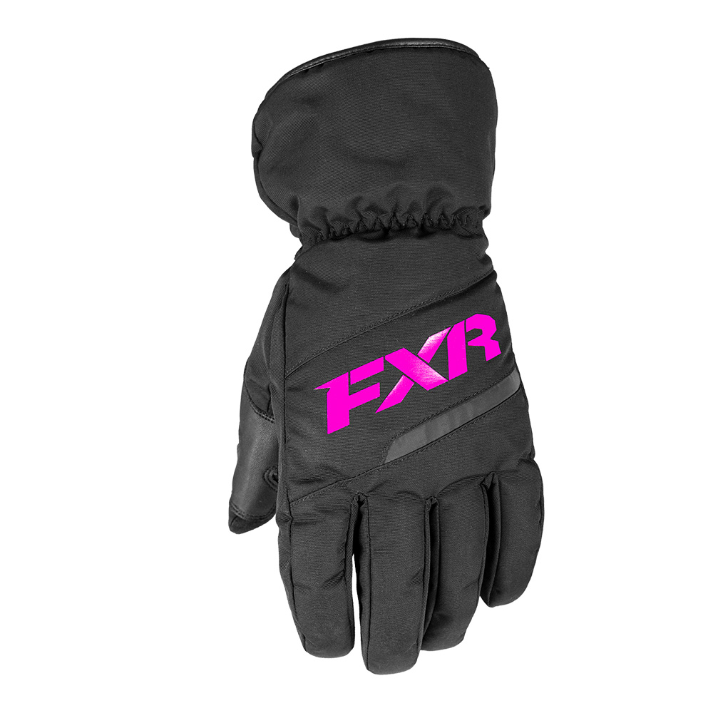 Детские перчатки FXR Octane с утеплителем Black/Fuchsia, S