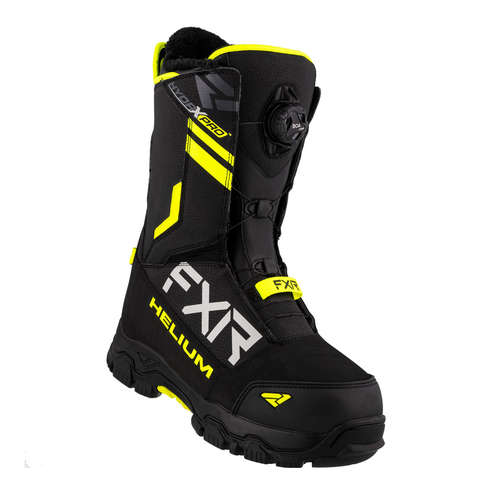 Ботинки FXR Helium BOA с утеплителем Black/Hi Vis, 10/12