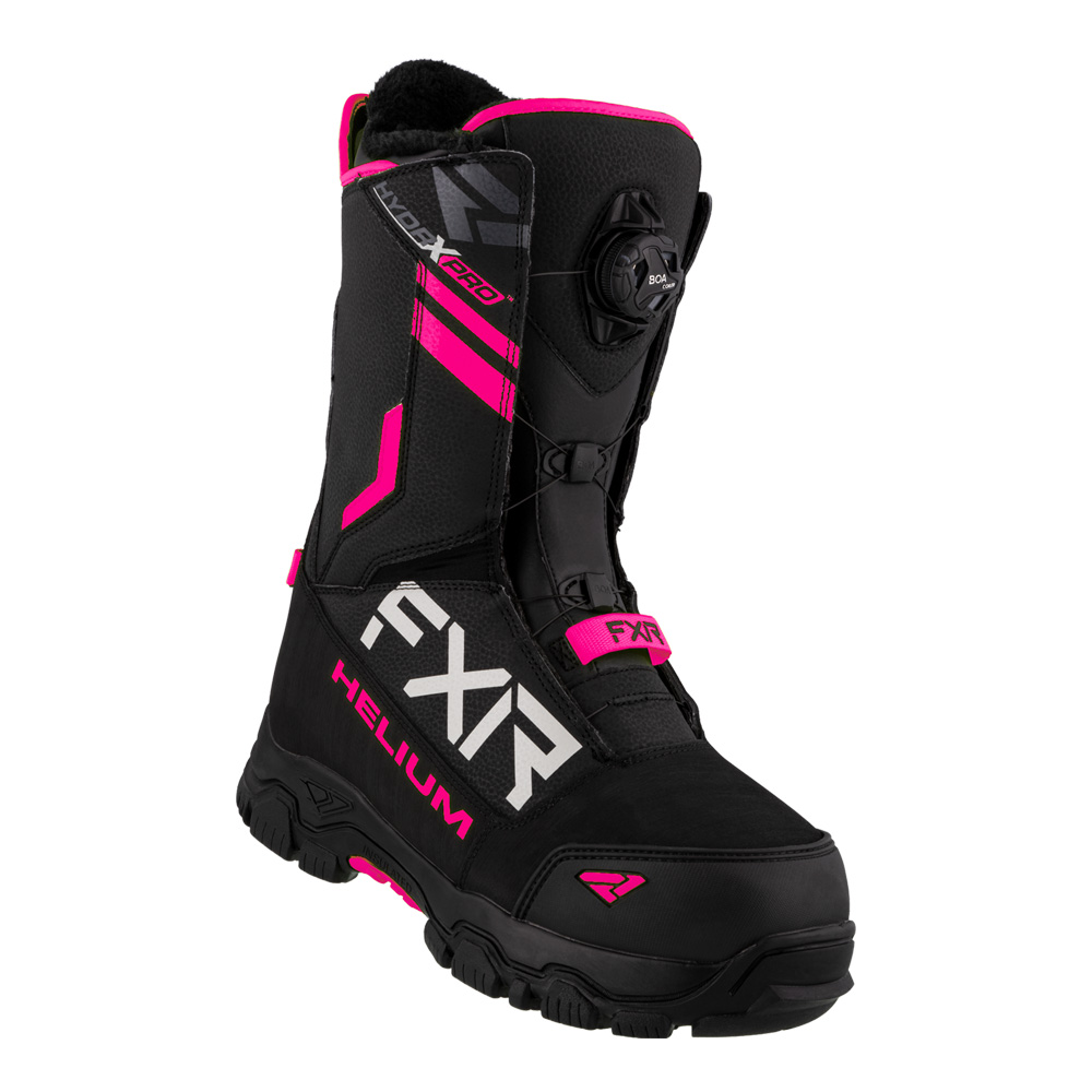 Ботинки FXR Helium BOA с утеплителем Black/Fuchsia, 5/7
