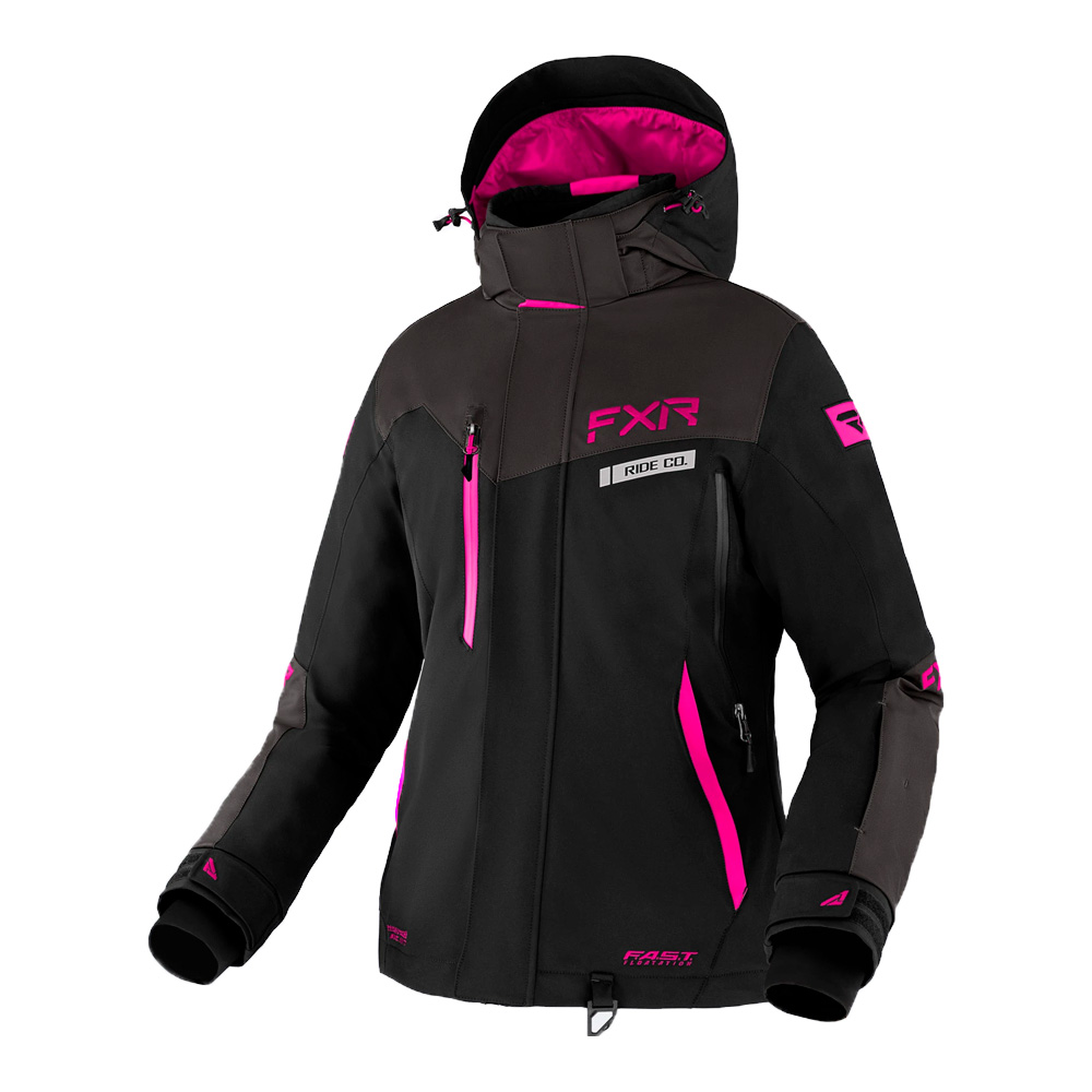 Куртка FXR Renegade FX с утеплителем Black/Charcoal/Fuchsia, 12