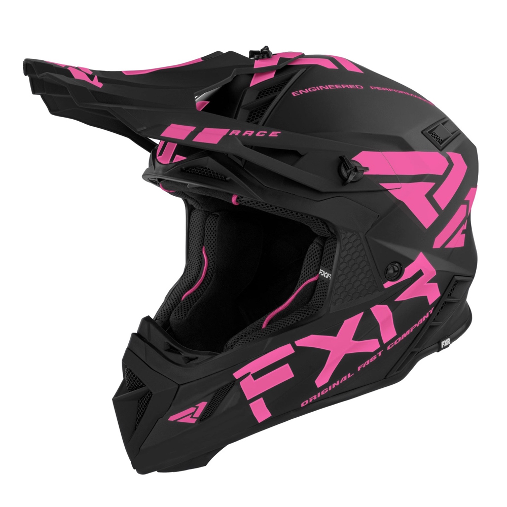 Шлем FXR Helium Race Div Black/Electric Pink, XS