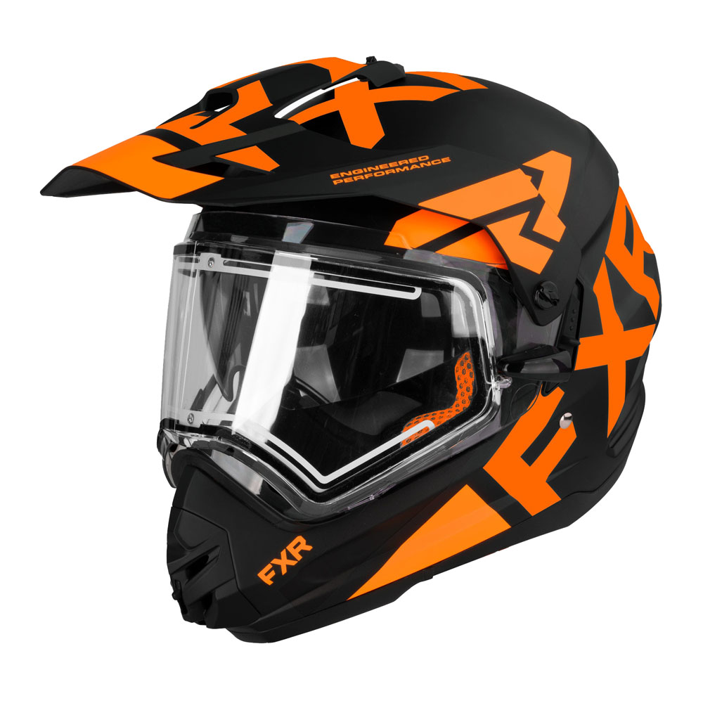 Шлем FXR Torque X Team с подогревом Black/Orange, M