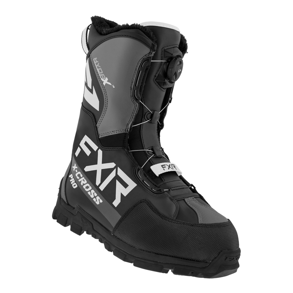 Ботинки FXR X-Cross Pro BOA с утеплителем Black/White, 8/10/41