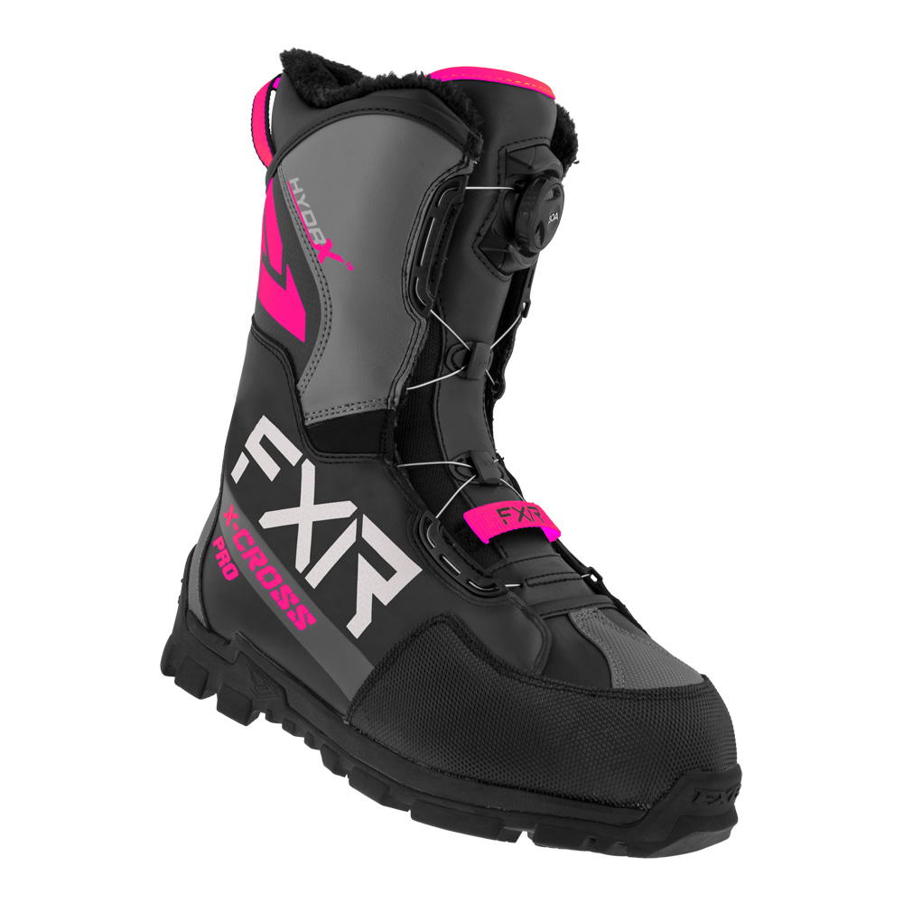 Ботинки FXR X-Cross Pro BOA с утеплителем Black/Fuchsia, 6/8/38