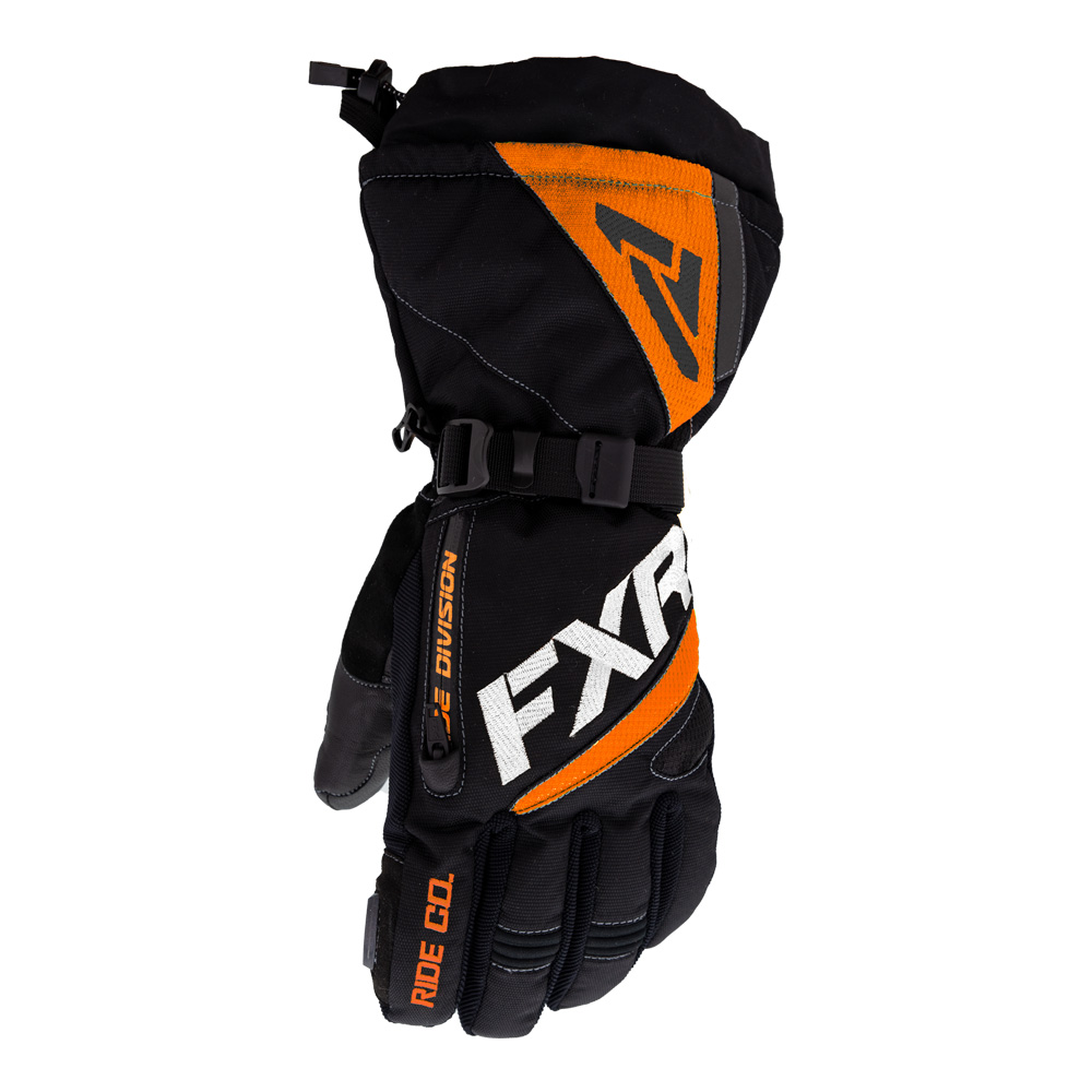 Перчатки FXR Fuel с утеплителем Black/Orange, M