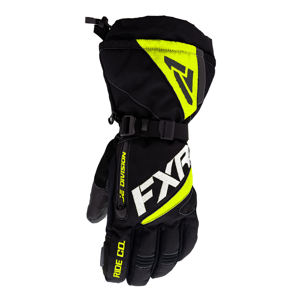 Перчатки FXR Fuel с утеплителем Black/Hi Vis, M