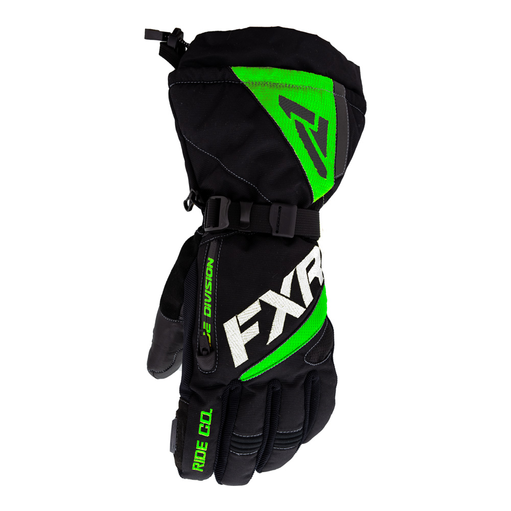 Перчатки FXR Fuel с утеплителем Black/Lime, L