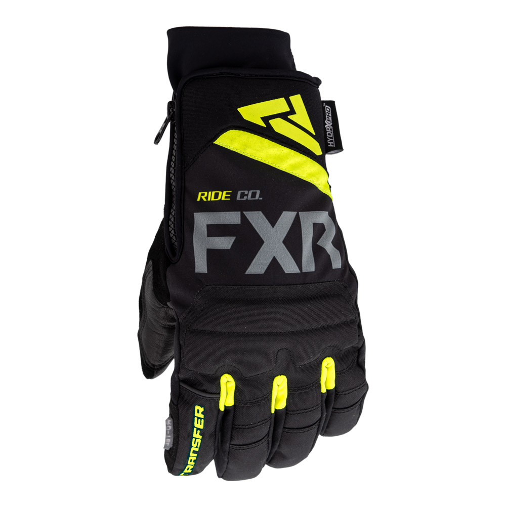 Перчатки FXR Transfer с утеплителем Black/Hi Vis, L