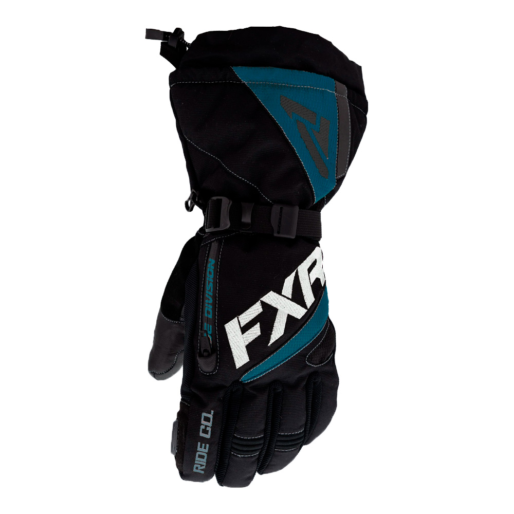 Перчатки FXR Fusion с утеплителем Black/Ocean, S