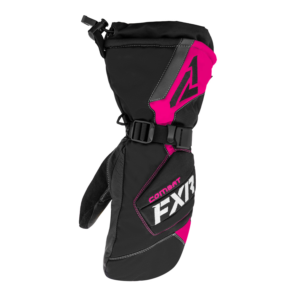 Рукавицы FXR Combat с утеплителем Black/Fuchsia, S