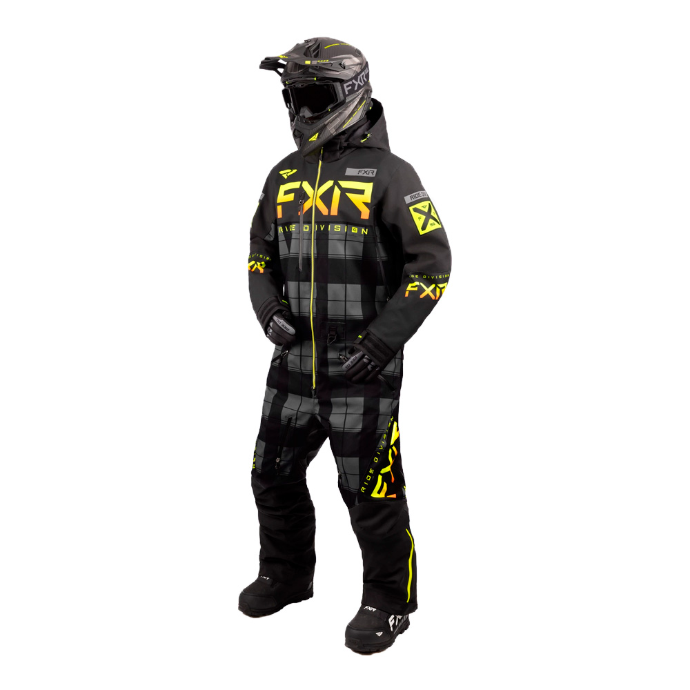 Комбинезон FXR Helium без утеплителя Charcoal Plaid/Black/Inferno, 3XL