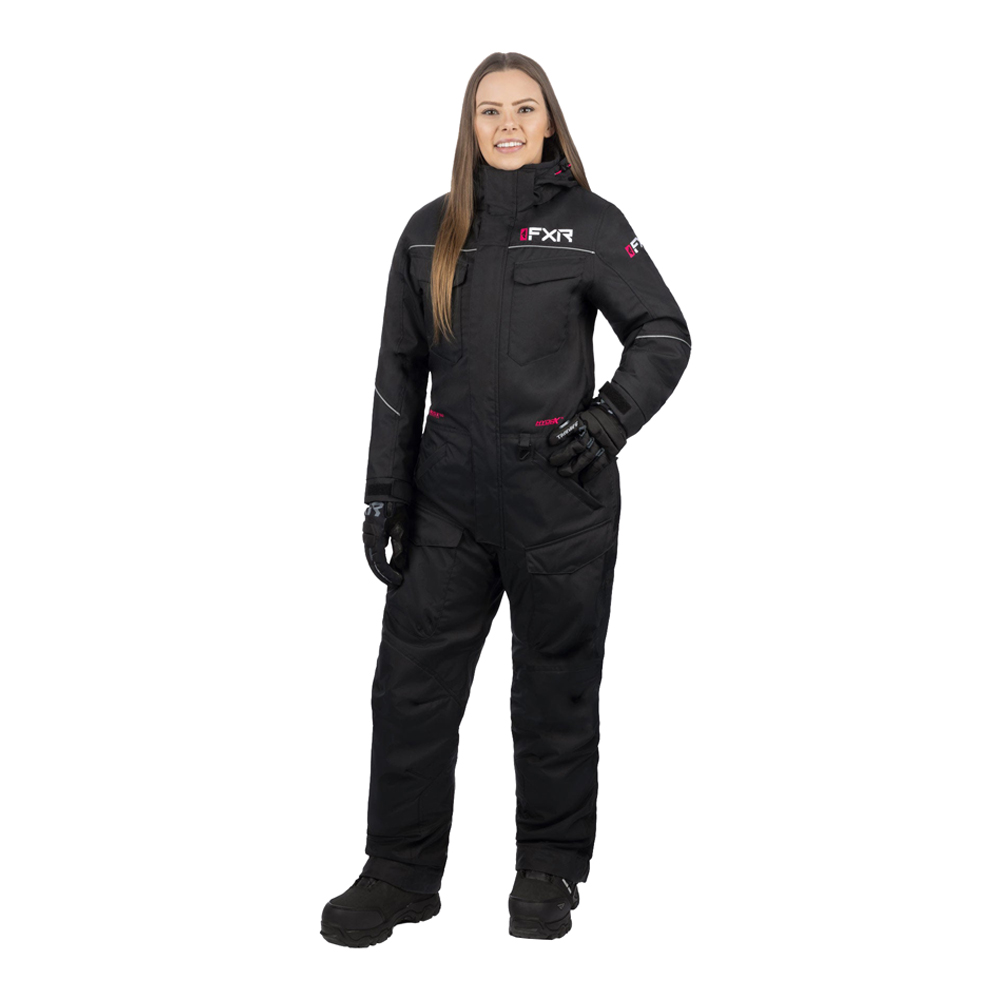 Комбинезон FXR Excursion с утеплителем Black/Fuchsia, 10