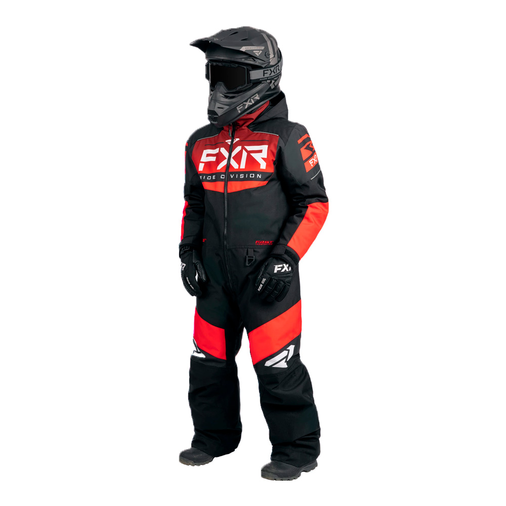 Детский комбинезон FXR Helium с утеплителем Black/Lava Fade, 2