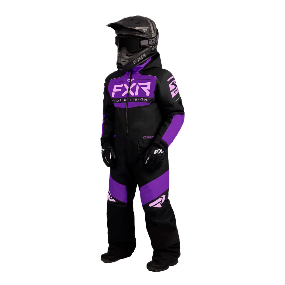 Детский комбинезон FXR Helium с утеплителем Black/Purple/Lilac, 2