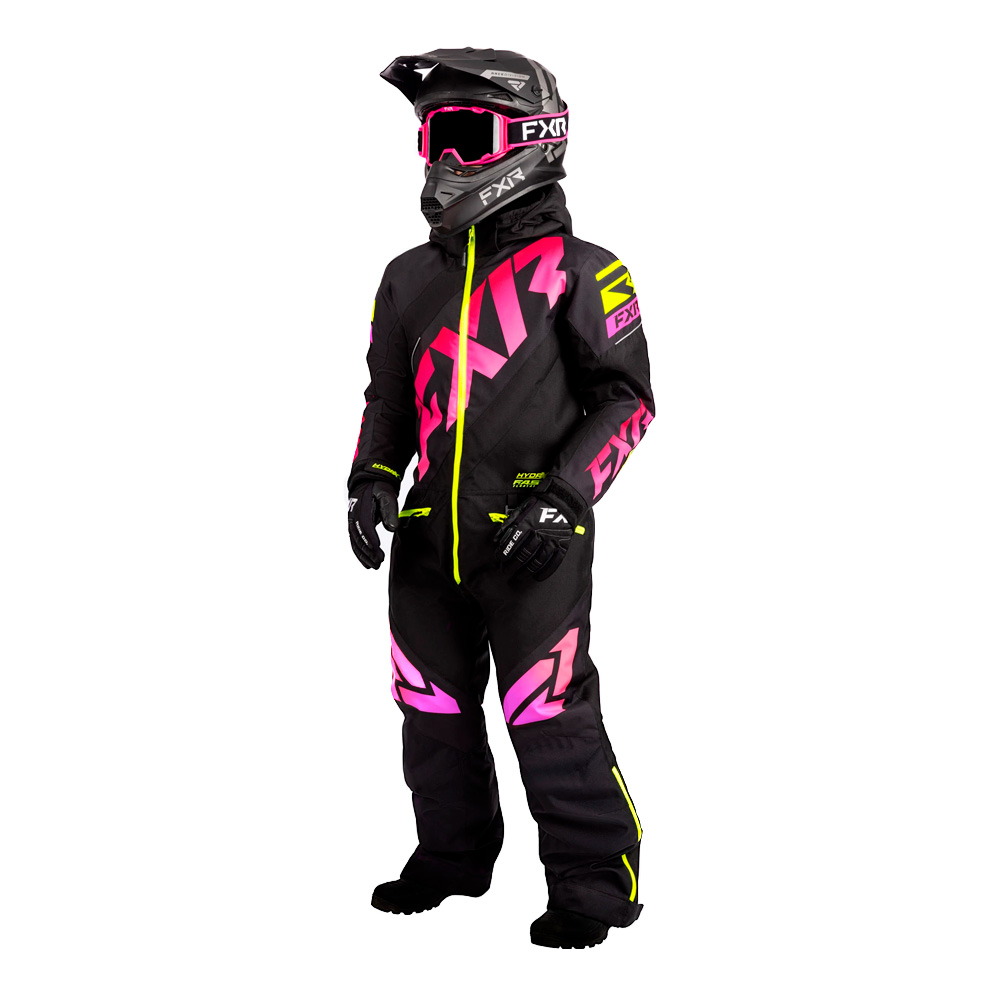 Детский комбинезон FXR CX с утеплителем Black/Raspberry Fade/Hi Vis, 4