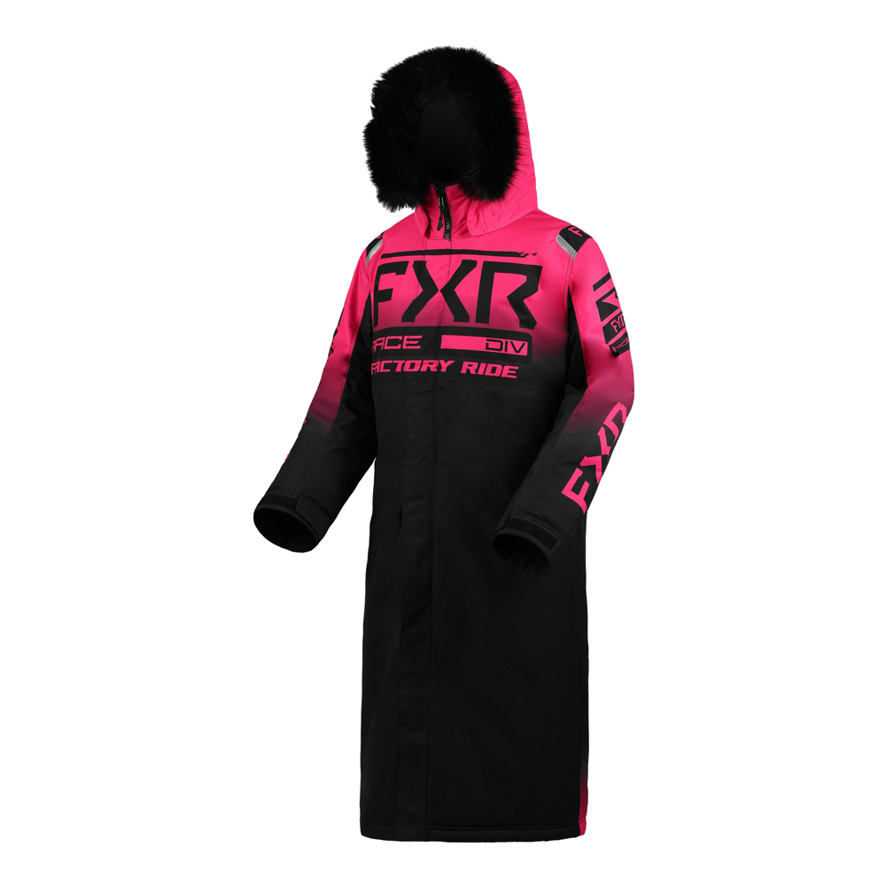 Пальто FXR Warm-Up с утеплителем Black/Fuchsia, M
