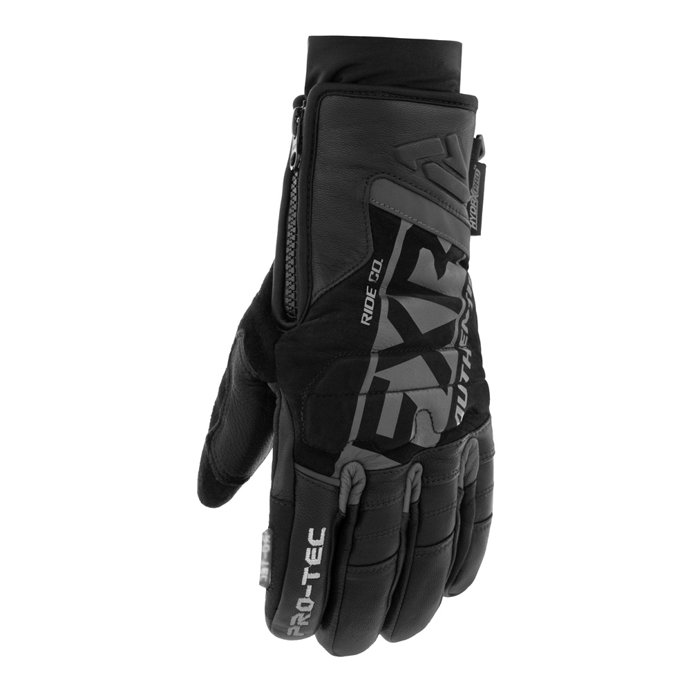 Перчатки FXR Pro-Tec Leather с утеплителем Black, M
