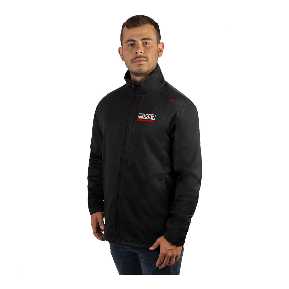 Толстовка FXR Tech Zip-Up Black/Red, XL