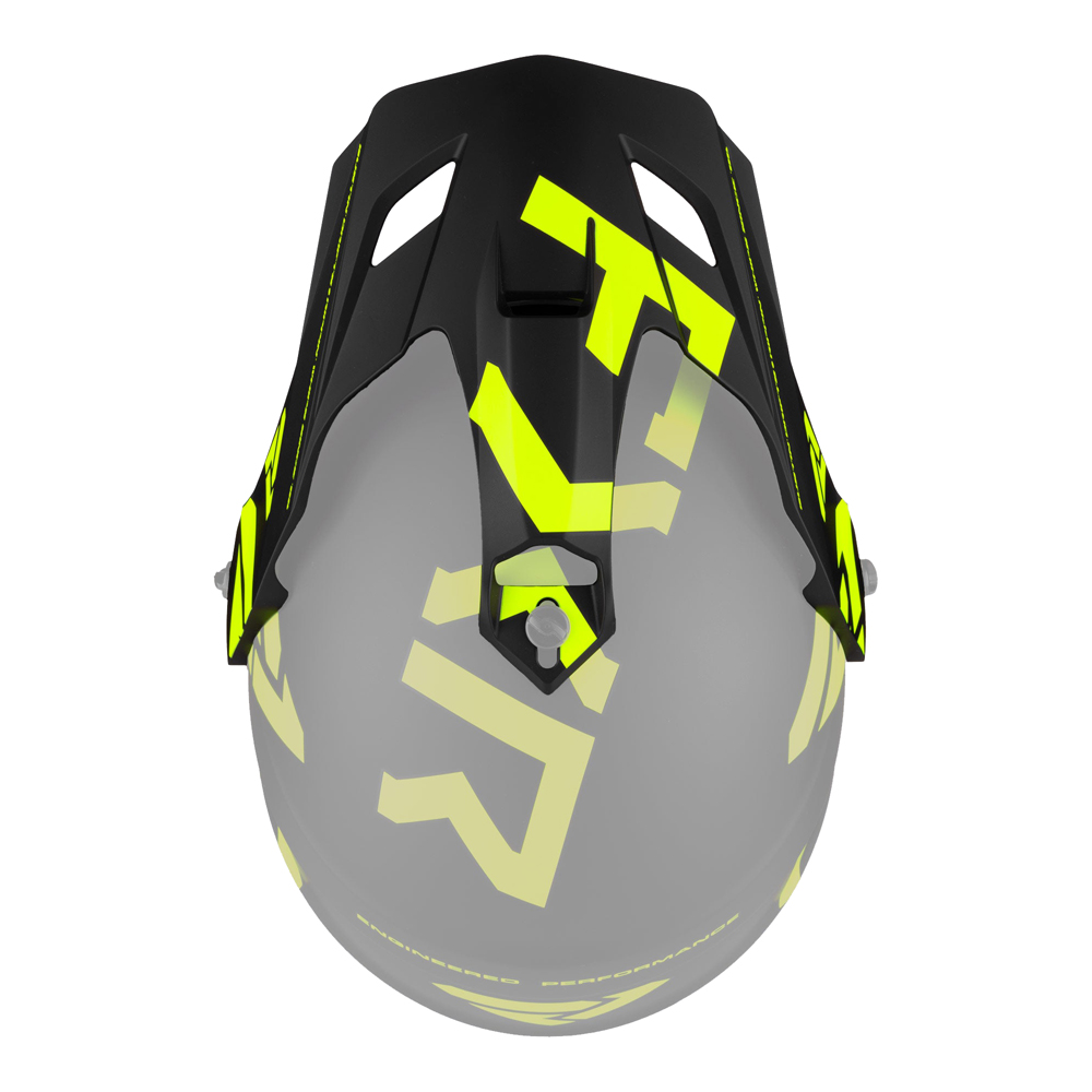 Козырек FXR Torque X Team Black/Hi Vis, OS