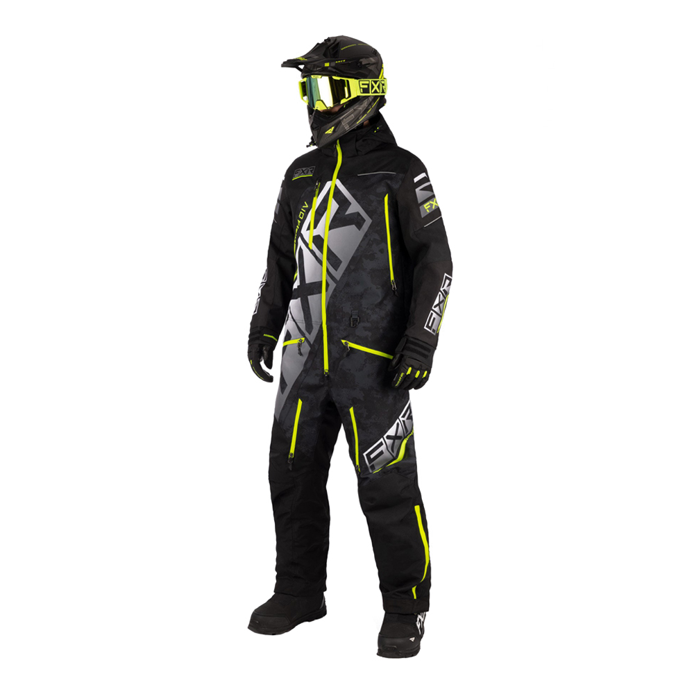 Комбинезон FXR CX без утеплителя Black/Black Camo/Hi Vis, M