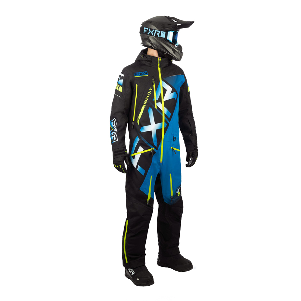 Комбинезон FXR CX без утеплителя Black/Blue/Hi Vis, M