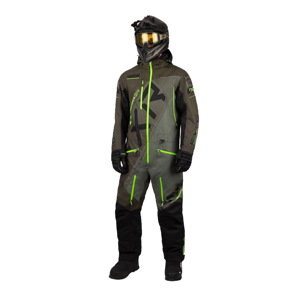 Комбинезон FXR CX без утеплителя Dark Olive/Lime, XS
