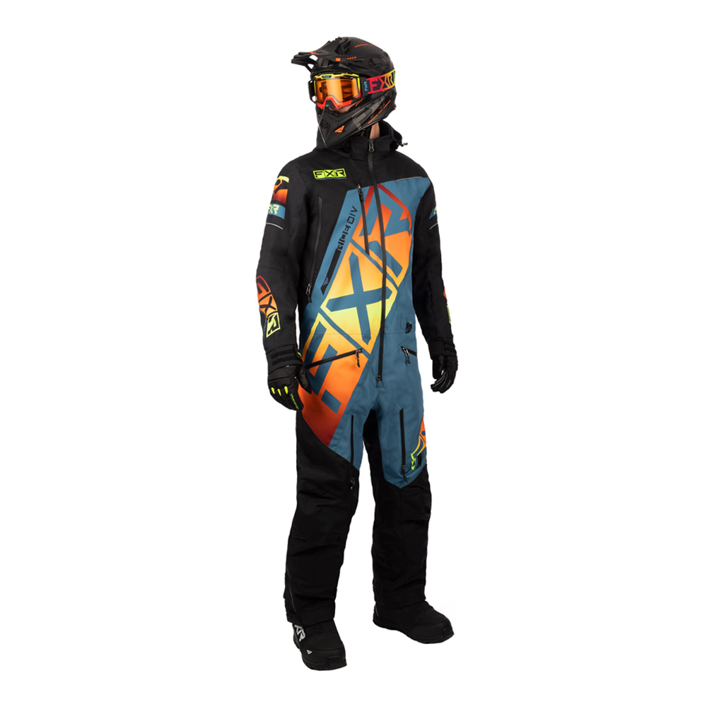 Комбинезон FXR CX F.A.S.T. с утеплителем Black/Steel/Inferno, XS