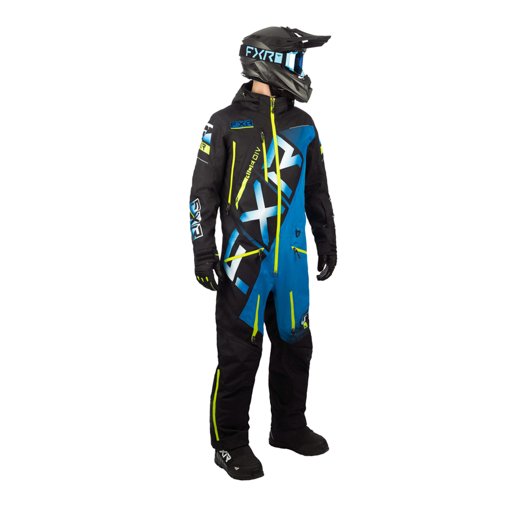 Комбинезон FXR CX F.A.S.T. с утеплителем Black/Blue/Hi Vis, 2XL