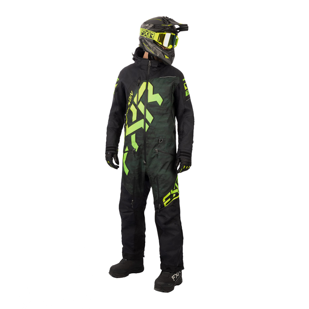 Комбинезон FXR CX F.A.S.T. с утеплителем Army Haze/Glowstick, S