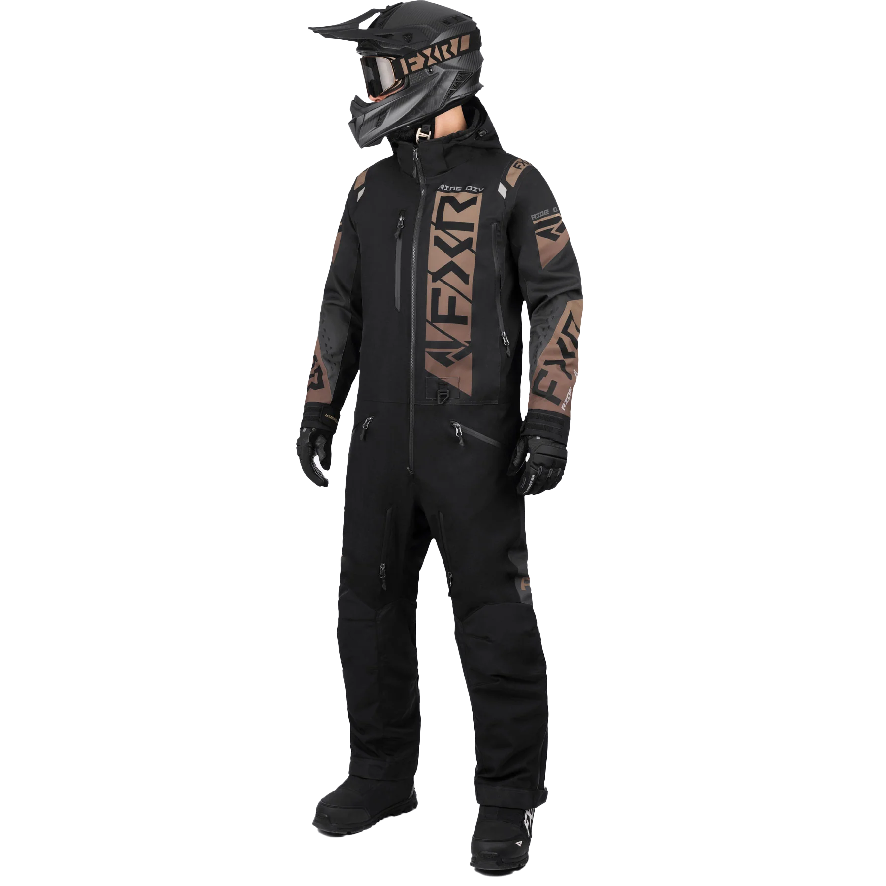 Комбинезон FXR Helium с утеплителем Black/Canvas, M