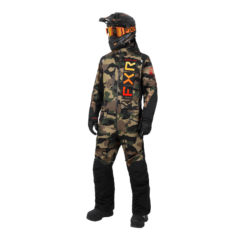 Комбинезон FXR Helium без утеплителя Camo/Sunset, M