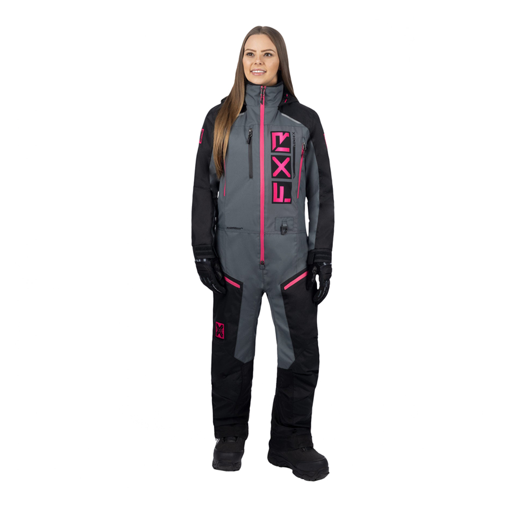 Комбинезон FXR Recruit F.A.S.T. с утеплителем Black/Charcoal/Fuchsia, 2