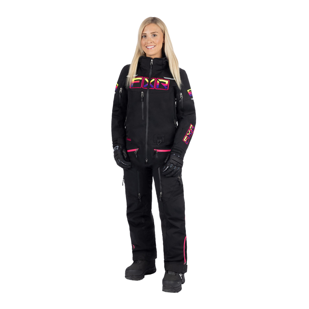 Комбинезон FXR Maverick F.A.S.T. с утеплителем Black/Neon Fusion, 4