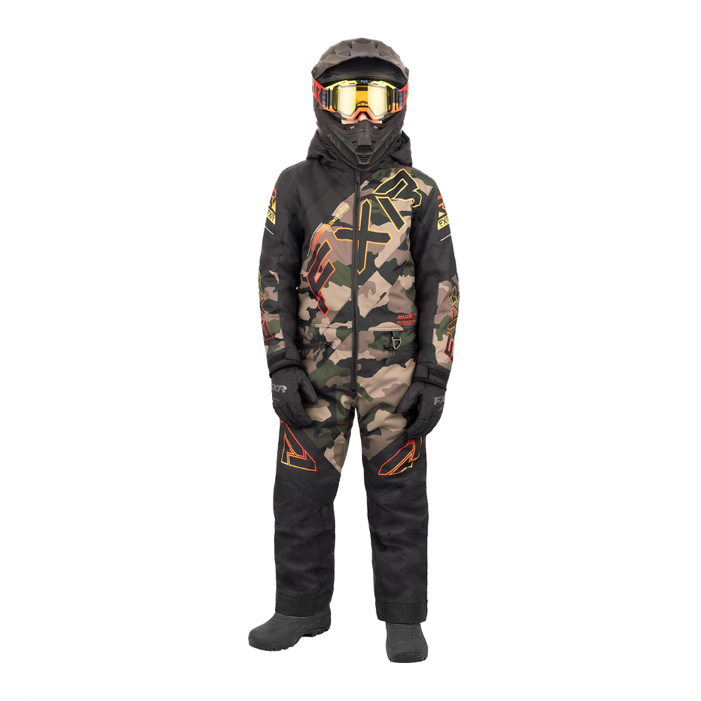 Детский комбинезон FXR CX с утеплителем Army Camo/Black, 6