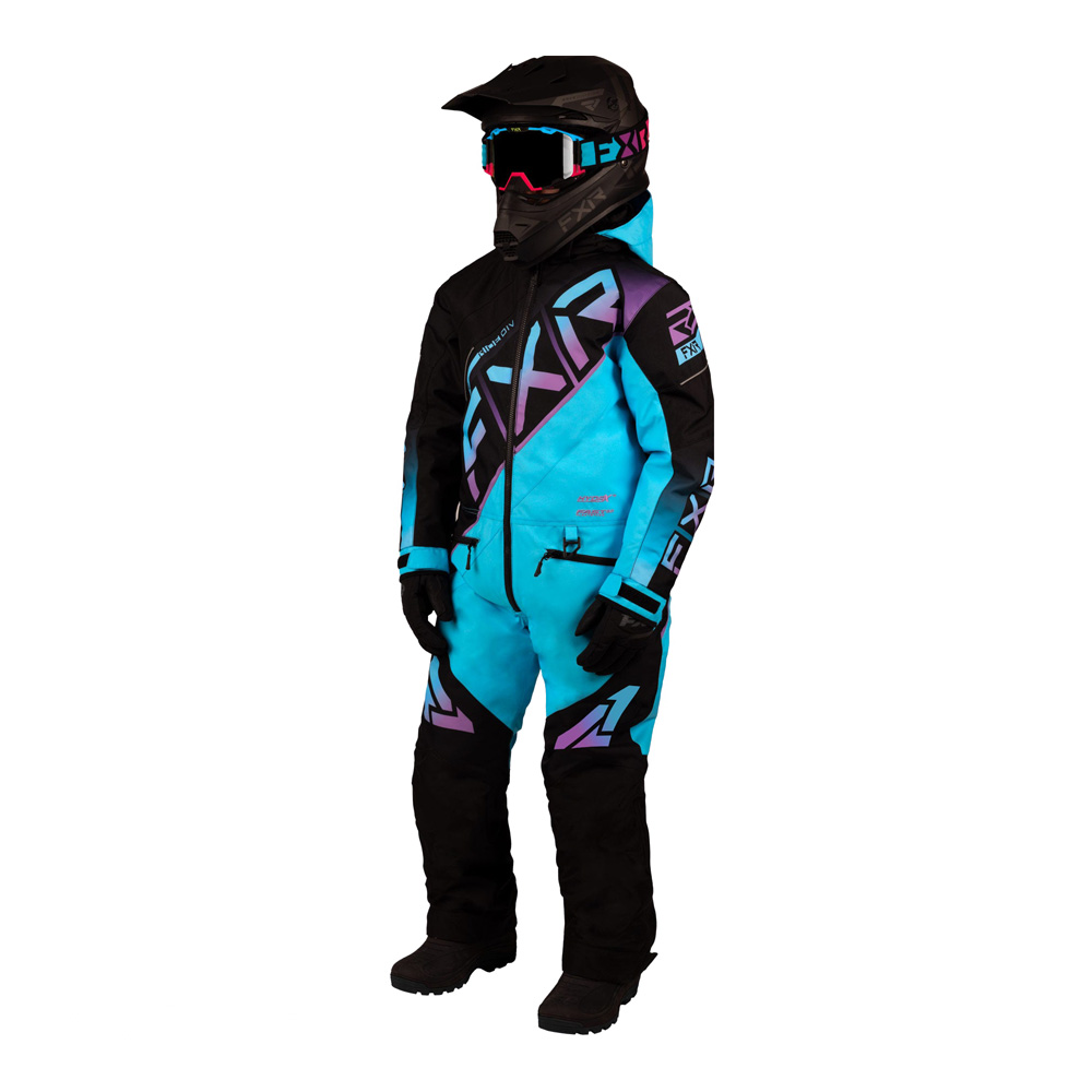 Детский комбинезон FXR CX с утеплителем Blak/Sky-Lilac Fade, 14