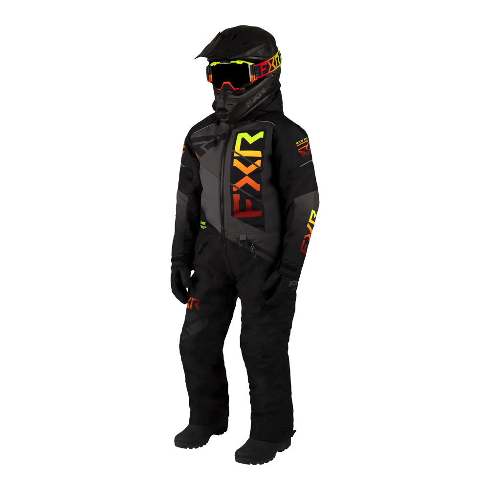 Детский комбинезон FXR Helium с утеплителем Black/Charcoal/Inferno, 10