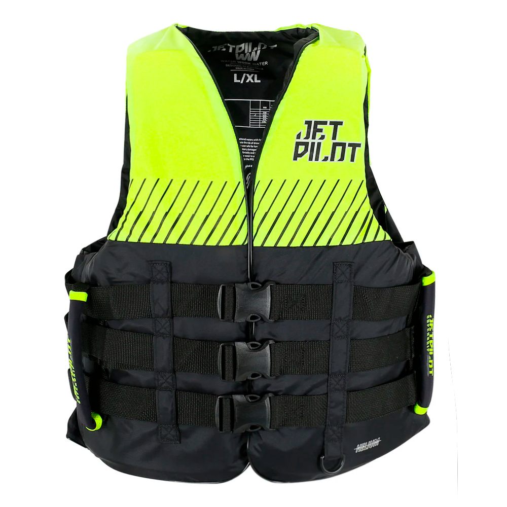 Жилет спасательный JetPilot Helium F/E Nylon Vest Black/Yellow, 2XL