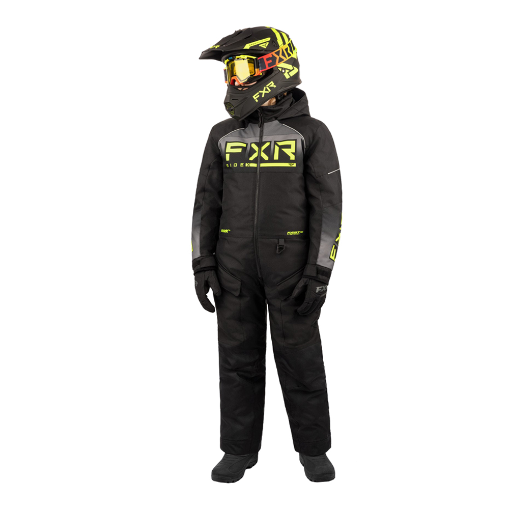 Детский комбинезон FXR Recruit с утеплителем Black/Charcoal/Hi Vis, 12