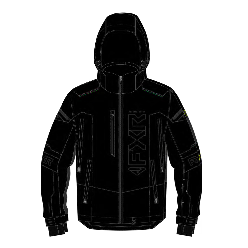 Куртка FXR Helium X 2-in-1 с утеплителем Black Ops, 2XL