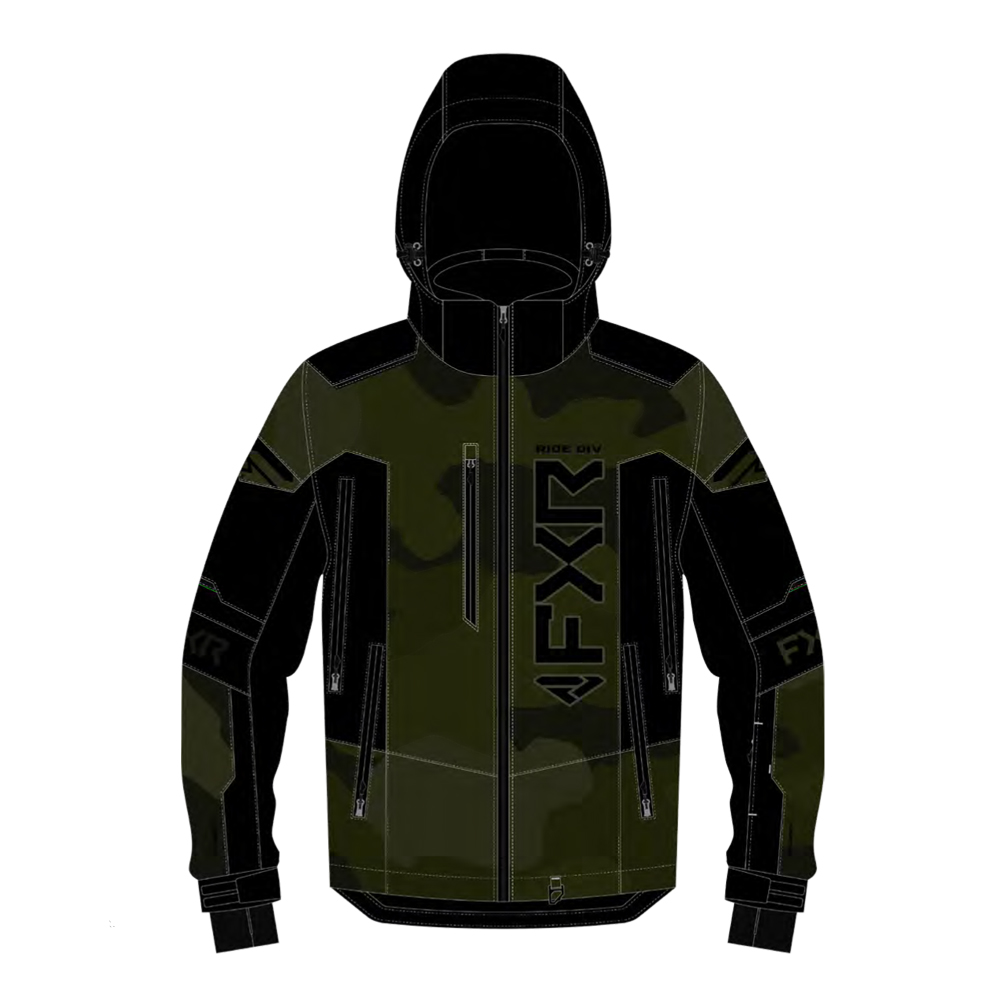 Куртка FXR Helium X 2-in-1 с утеплителем Army Camo, 2XL