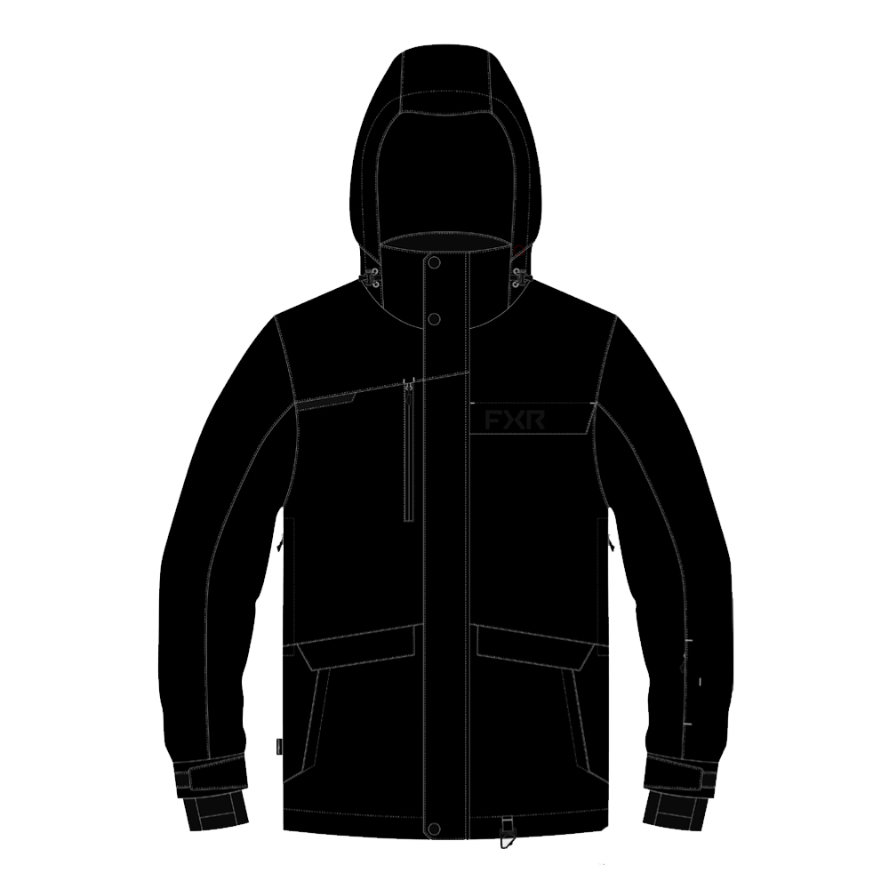 Куртка FXR Chute с утеплителем Stealth, M