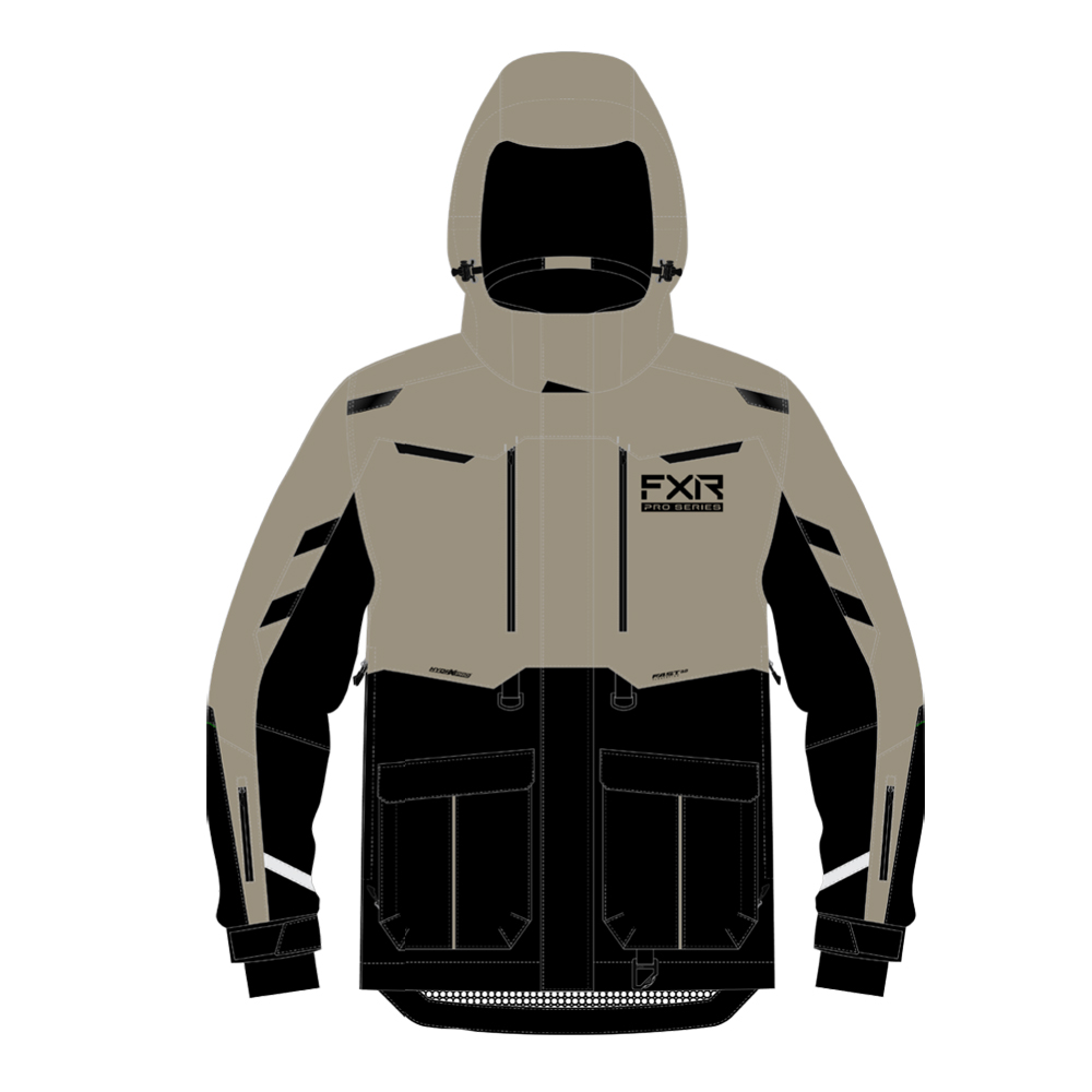 Куртка FXR Expedition Pro 2-in-1 с утеплителем Black/Stone, XL