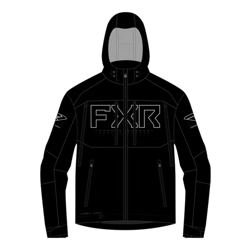 Куртка FXR Helium Pro 3-in-1 с утеплителем Black/Grey, M