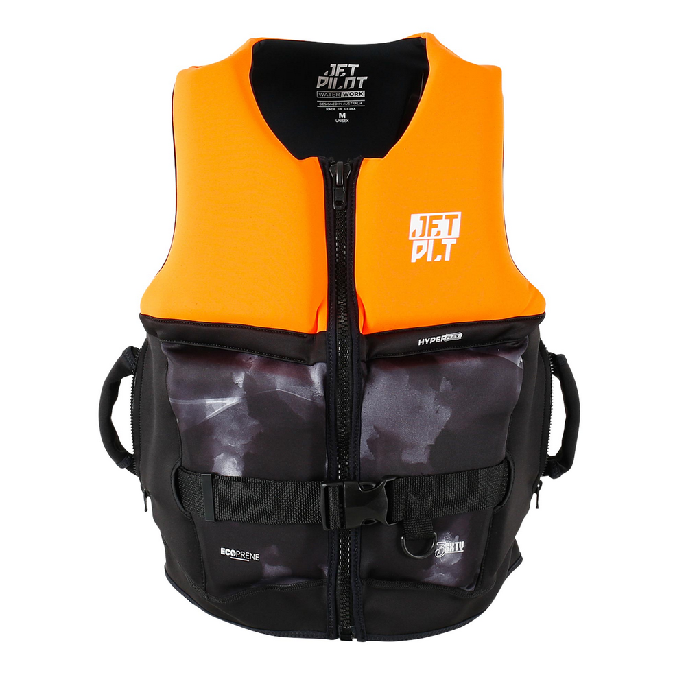 Жилет спасательный JetPilot 3SXTY Hyperflex S-grip Eco Vest Char/Orange, 2XL