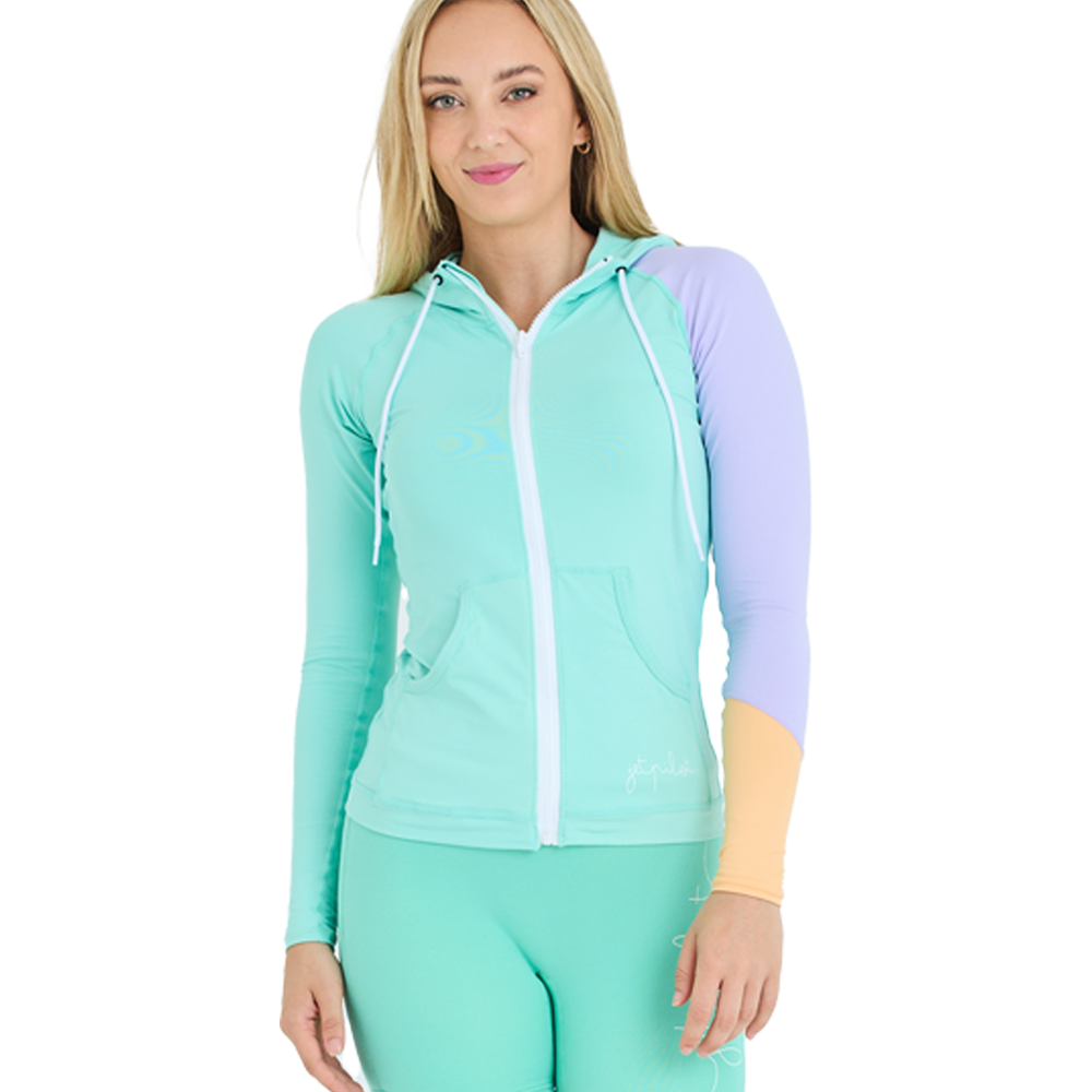 Толстовка JetPilot Pacer Hooded L/S Rashie Teal, 2XL