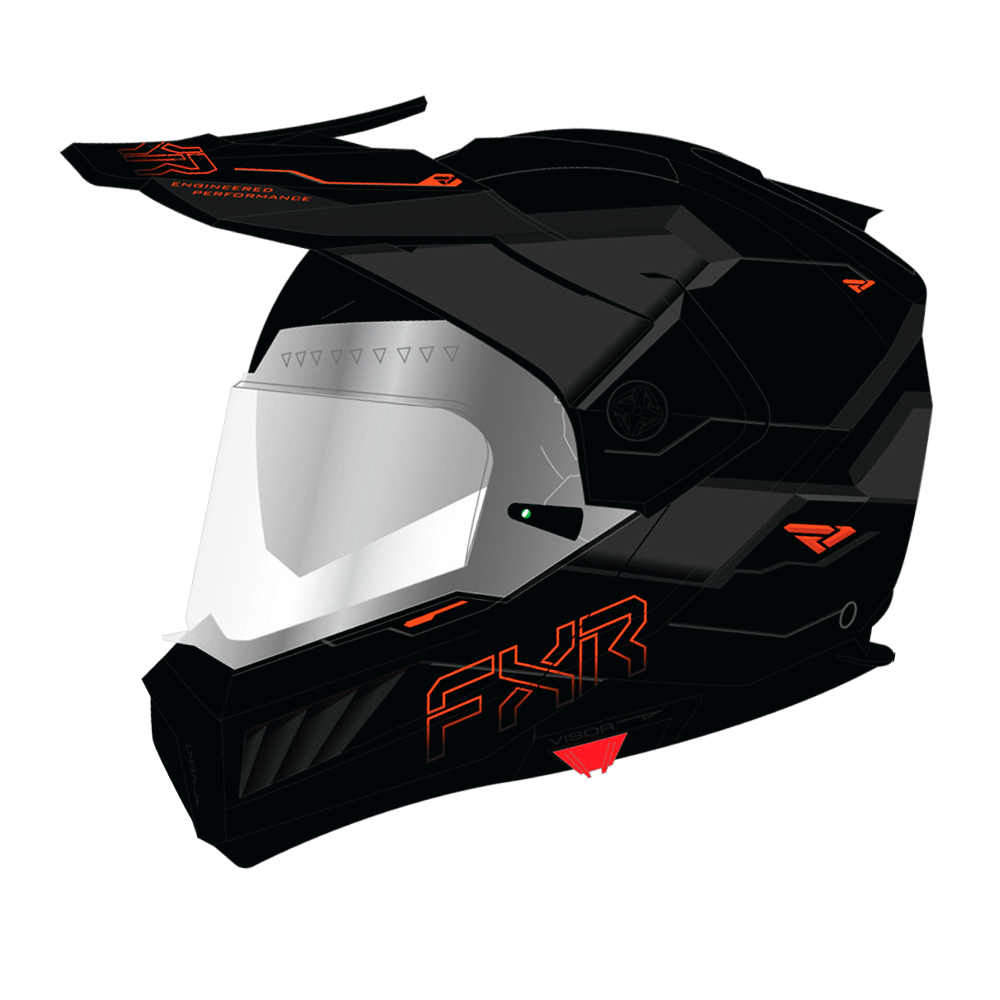 Шлем FXR Maverick X Pro с подогревом Black/Orange, L
