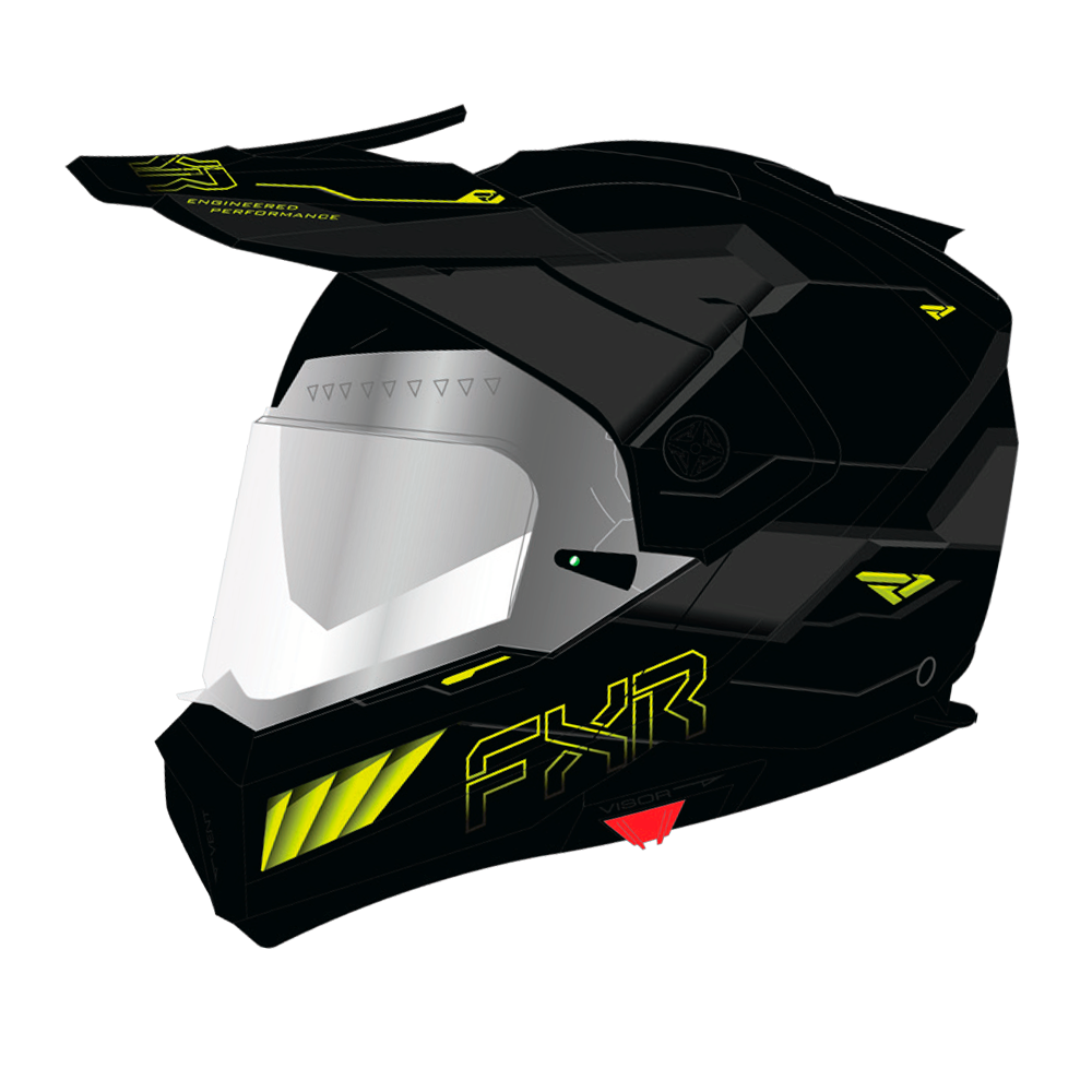 Шлем FXR Maverick X Pro с подогревом Black/HiVis, 2XL