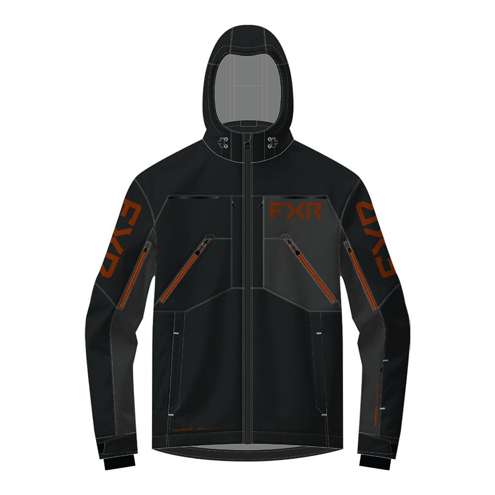 Куртка FXR Vertical MTX без утеплителя Black/Asphalt/Kash, XL