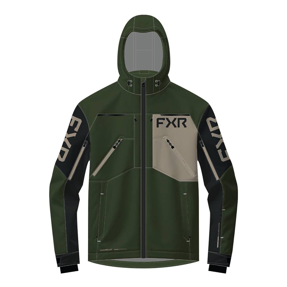 Куртка FXR Vertical MTX без утеплителя Army/Stone, XL